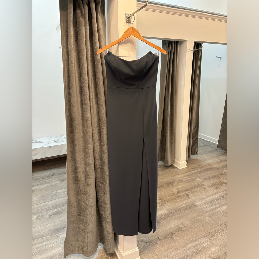 NEW - JENNY YOO - STEVIE STRAPLESS DRESS - COLOR STORM - SIZE 8